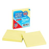 Notes adeziv galben neon 76x76 cm 100 file/set of012