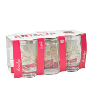 Set 6 pahare din sticla antalya 150 ml