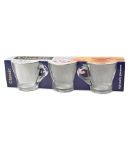 Set 3 cani din sticla classic 190 ml