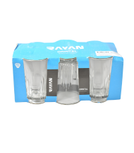 Set 6 pahare din sticla oriental 130 ml