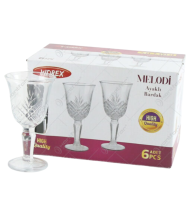 Set 6 pahare shot din sticla melodi 2349