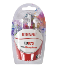 Maxell casti plugz+mic eb875 w