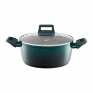 Oala cu capac 20cm/2.3l qualum ceramic stone green 22328