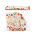 Set accesorii petrecere 6persoane 36piese 085886