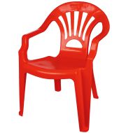 Scaunel din plastic rosu 40x35x54.5cm robentoys 16018-1