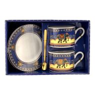 Set 2 cani cu lingurita si farfurie-elefant 1774h